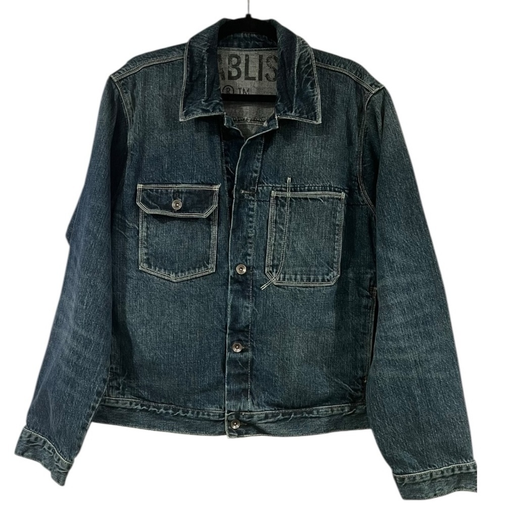 Vintage Gap Denim Jacket Large Blue Established 1969 Oversized Trucker Like New